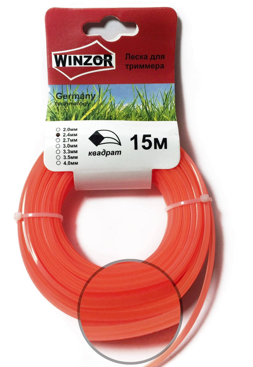 

Леска 2.4х15м. квадрат, оранжевая WINZOR