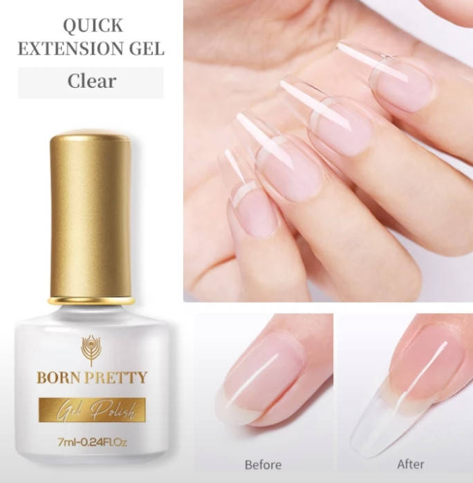 

Гель моделирующий с кисточкой, Born Pretty, 7 мл., прозрачный