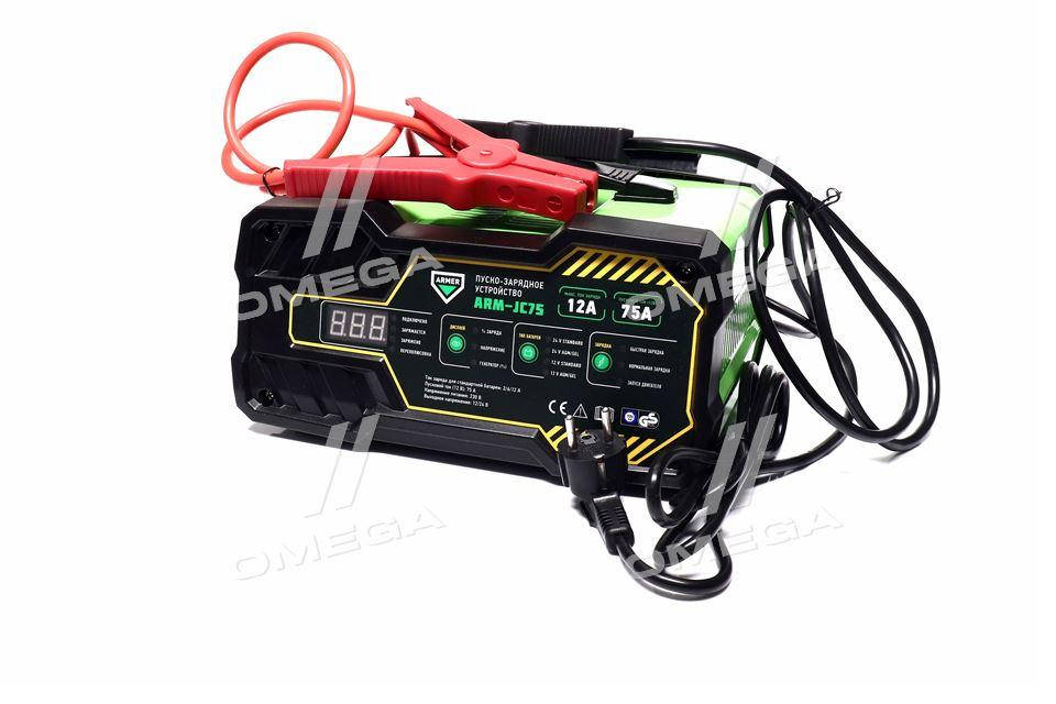 

Пуско-зарядное устройство, 12-24V, 12A, 75A/12V (старт), цифровая панель LED ARM-JC75