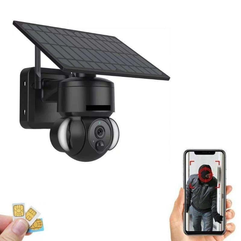 

Наружная поворотная IP камера с солнечной панелью Shiwojia (Inqmega) ST-518M-2M-4G black. UBox