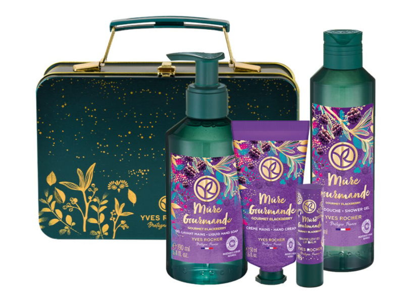 

Подарочный шик набор ив роше металический чемоданчик Yves Rocher Ежевичное Наслаждение