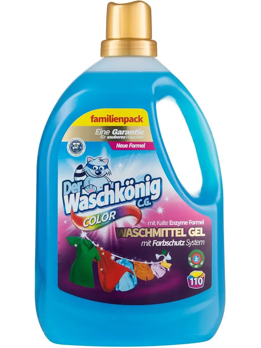 

Гель для стирки Der Waschkönig Color 3,305 L. (110 стирок)