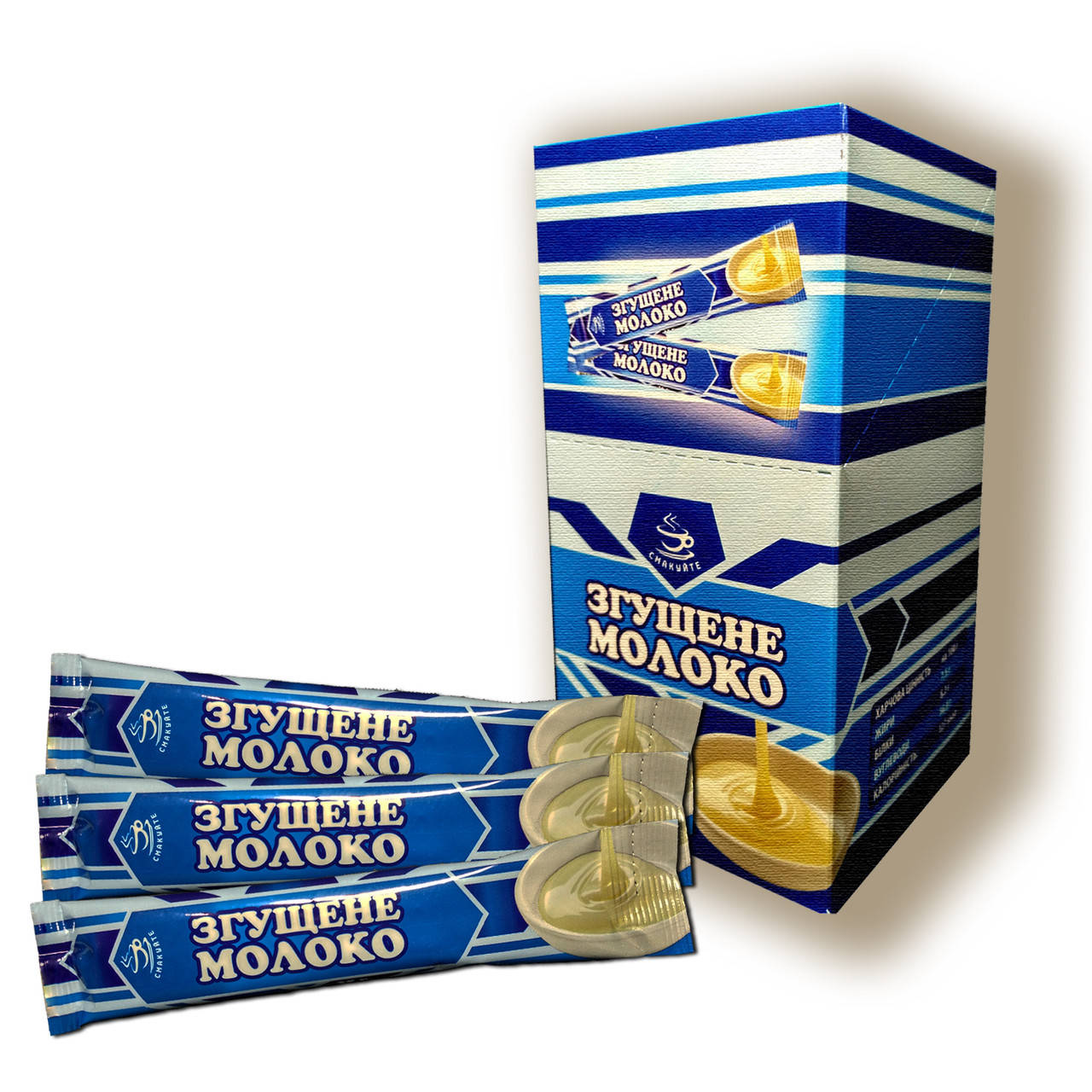 

Сгущенное молоко с сахаром в стиках 35г (25шт)