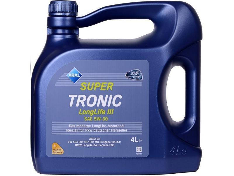 

Масло моторное синтетика Aral Арал SuperTronic Longlife III SAE 5W-30 (4 литра)