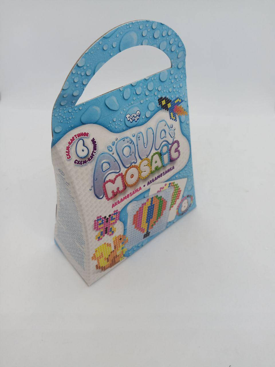 

Аквамозаика, 6 схем- картинок, 8 цветов. AM-02-01 Danko toys
