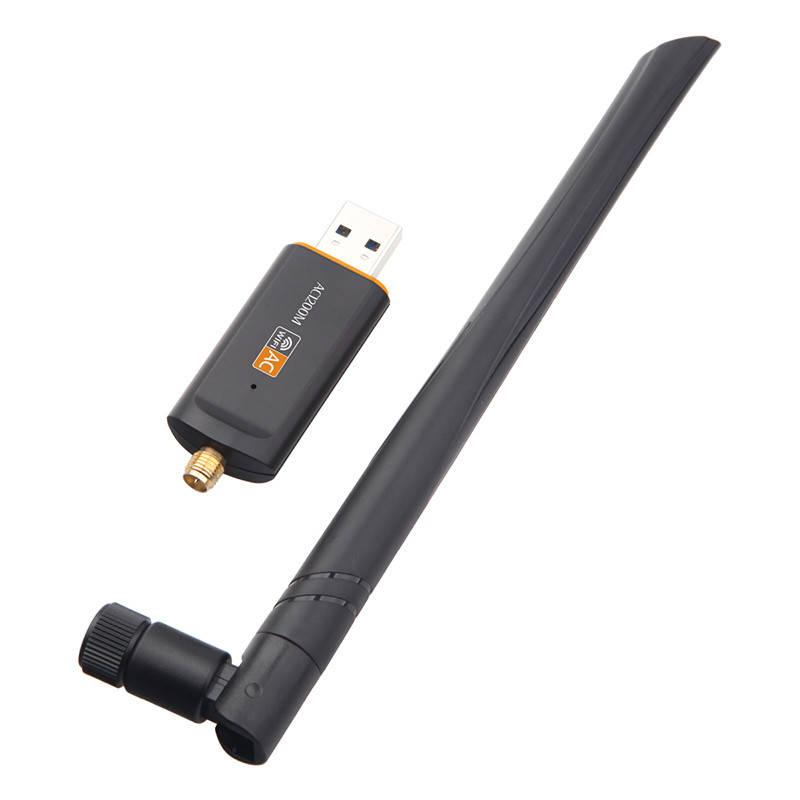 

Адаптер Wifi RTL8812 Kebidu AC1200 двухдиапазонный 2.4/5GHz, USB 3.0 1200Mbps 5DB