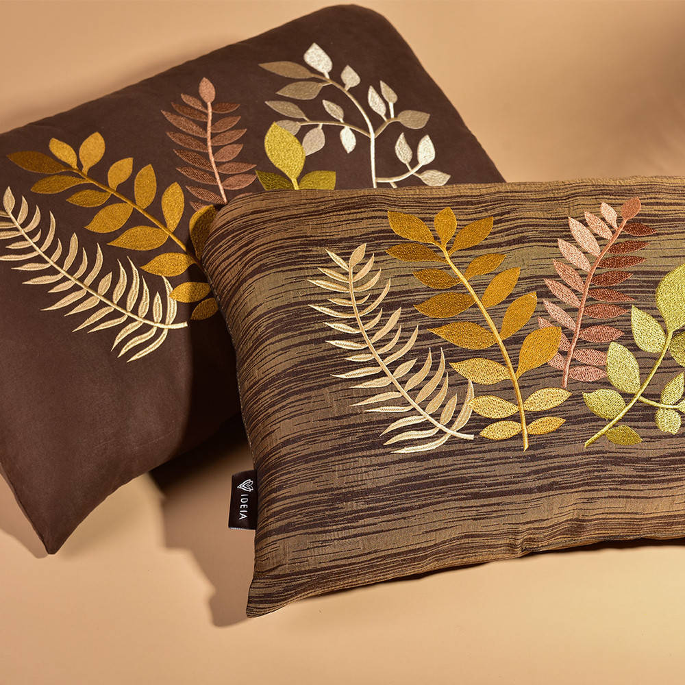 

Подушка декоративная FLORA ТМ IDEIA 35х53 см шоколад