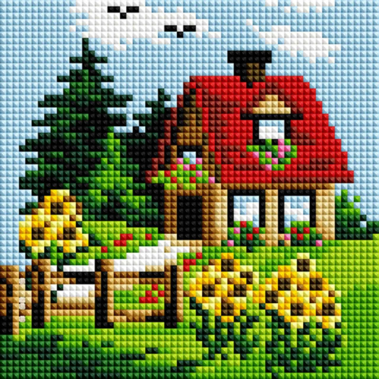 

Алмазная мозаика для детей ColorArt 15х15 Лето PP1104