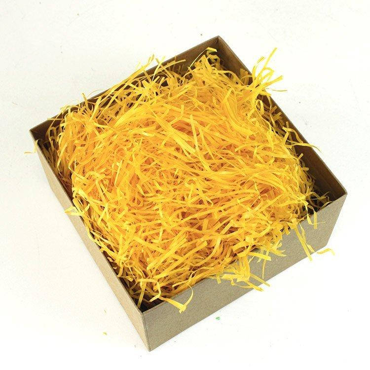 

Бумажный наполнитель жёлтый 2мм, 50 грамм, Желтый