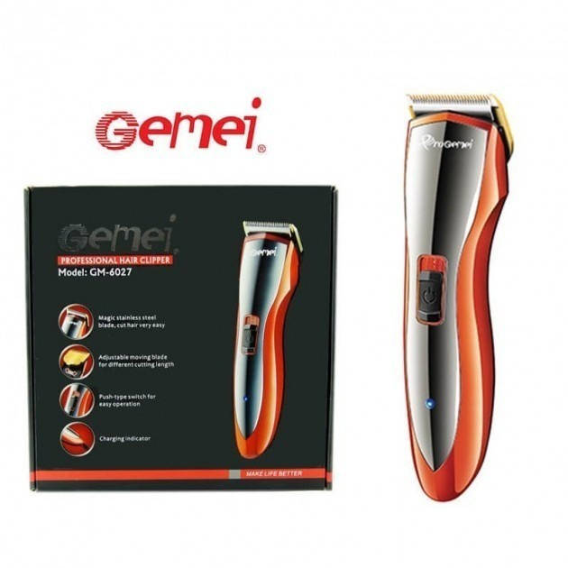 

Машинка для стрижки волос аккумуляторная Gemei GM-6027
