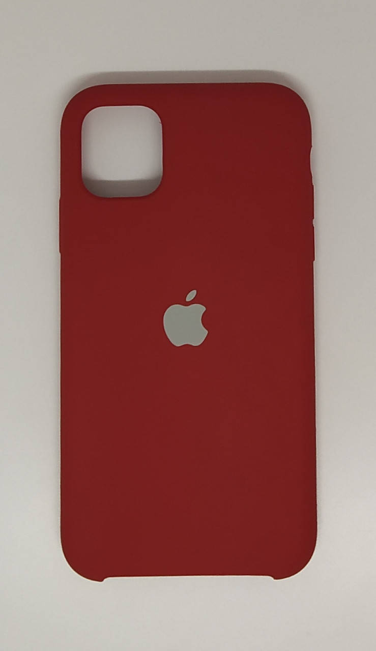 

Силиконовый чехол бампер для Apple iPhone 11 - "RED №33", Красный