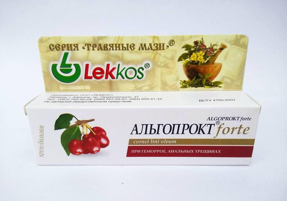 

Альгопрокт-форте крем-бальзам от геморроя 20 мл