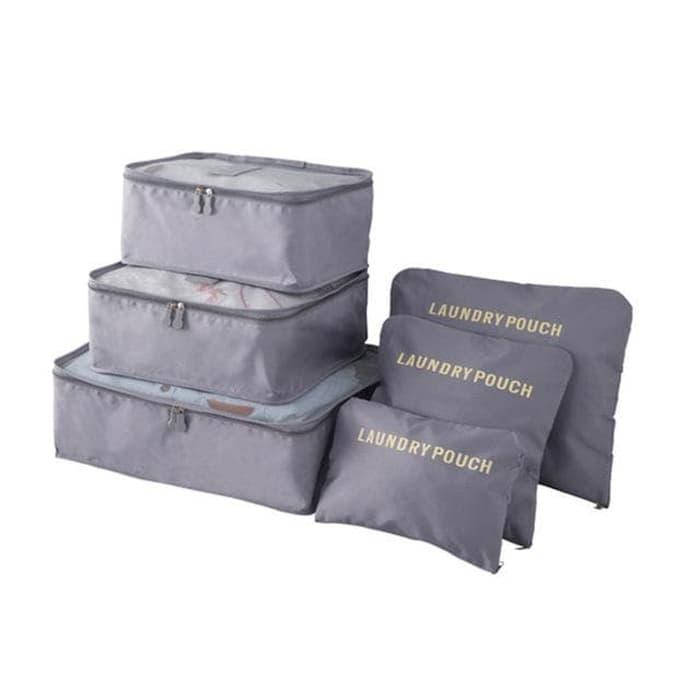 

Набор дорожных сумок-органайзеров LAUNDRY POUCH серый 6 в 1