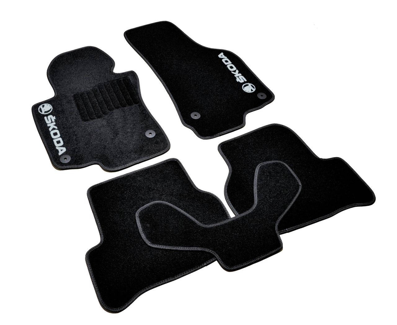 

Ворсовые коврики Skoda Octavia A5 (2004-2013) черные коврики Шкода Октавия А5 5шт AVTM BLCCR1561, Черный