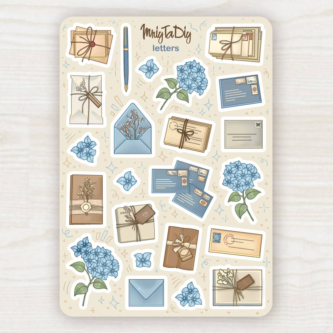 

Стикеры авторские LETTERS, Зелёный