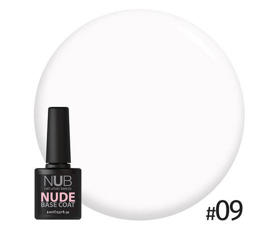 

Камуфлирующая база для ногтей NUB Nude Rubber Base 8 мл, № 09
