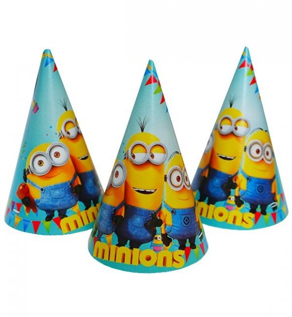

Колпачки праздничные "Миньоны", 10 штук