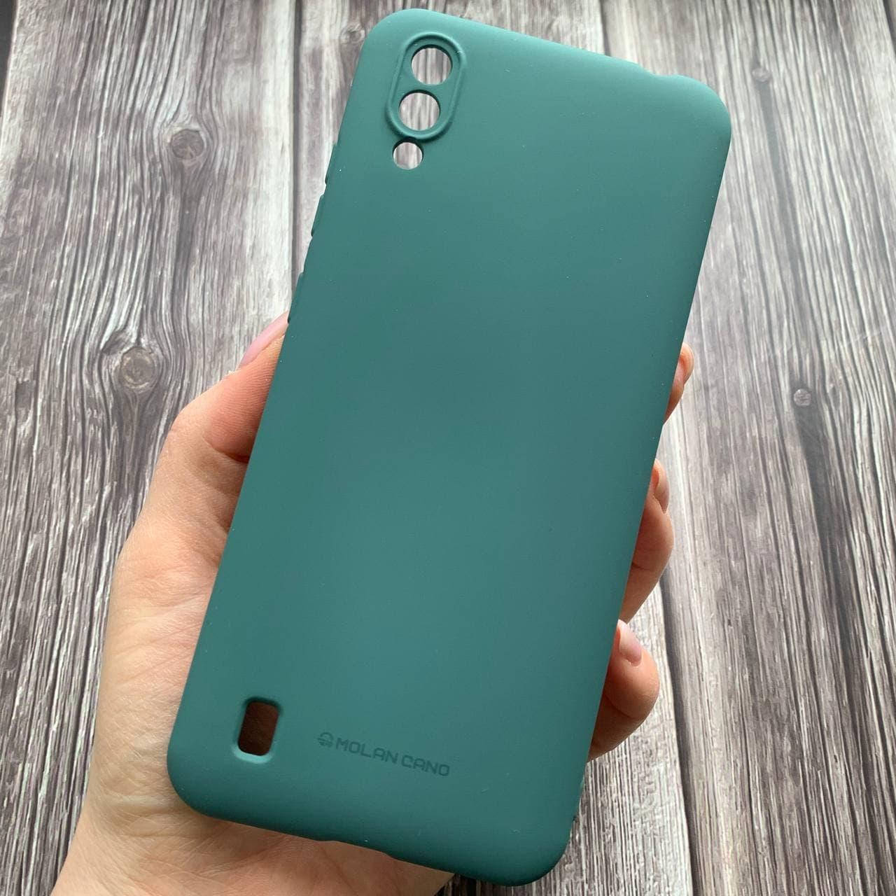

Чехол для ZTE Blade A5 2020 плотный силиконовый однотонный чехол на зте блейд а5 2020 темно зеленый