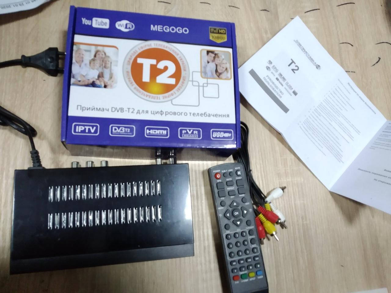 

Цифровой ТВ тюнер Т2 Megogo DVB Мегого Металлический корпус