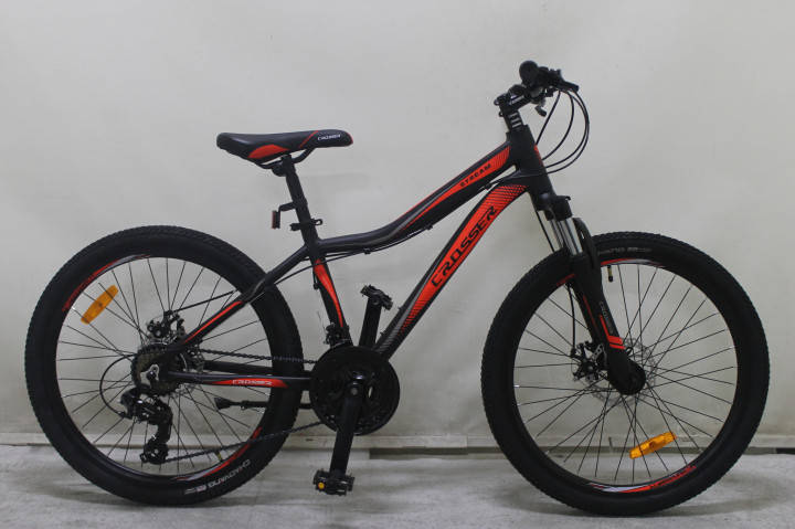 

Горный велосипед 26 дюймов Crosser Streаm рама 16" BLACK-RED
