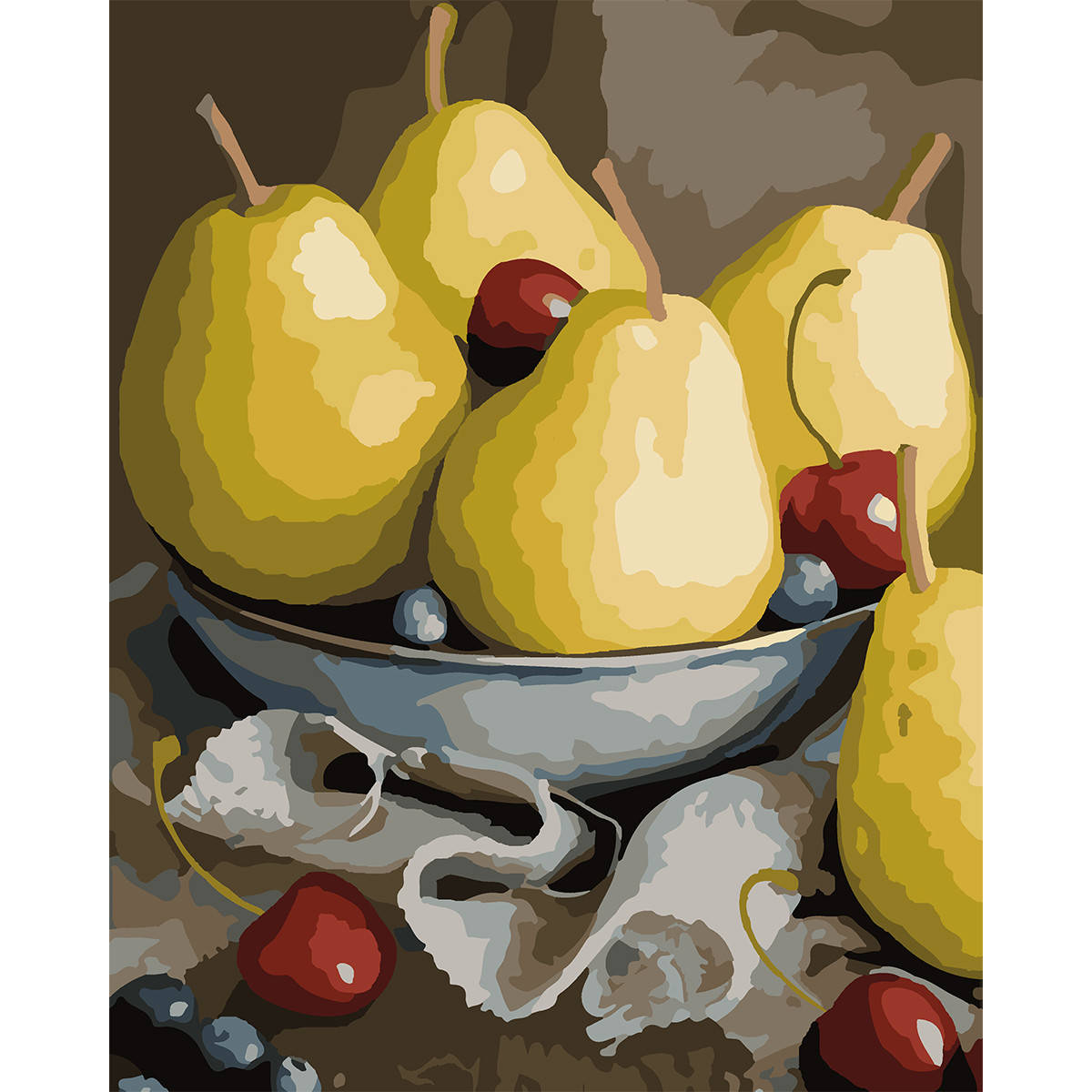 

Набор, картина за номерами "Натюрморт с грушами", 40*50 см., SANTI