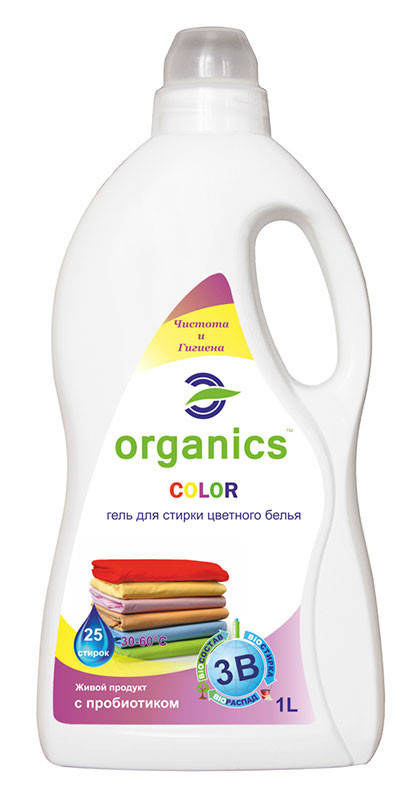 

Гель для стирки цветного белья Organics COLOR 1л