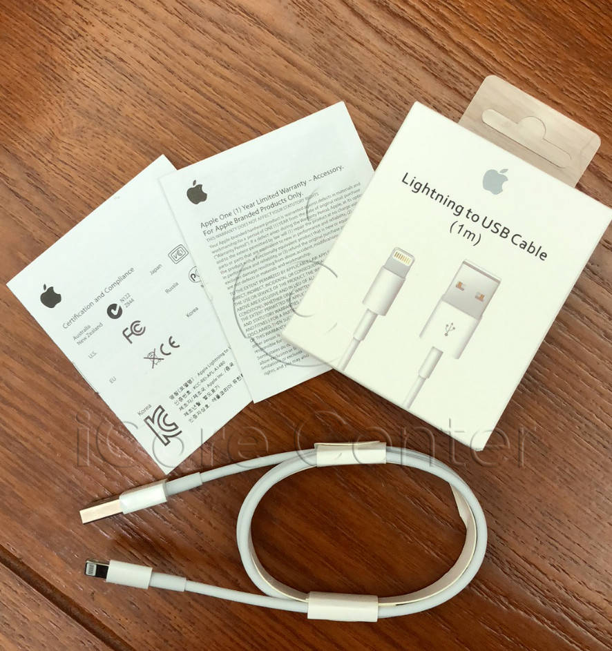 

Оригинальный кабель шнур зарядка на для айфон iphone 5 6 7 8 Х (ebay), Белый