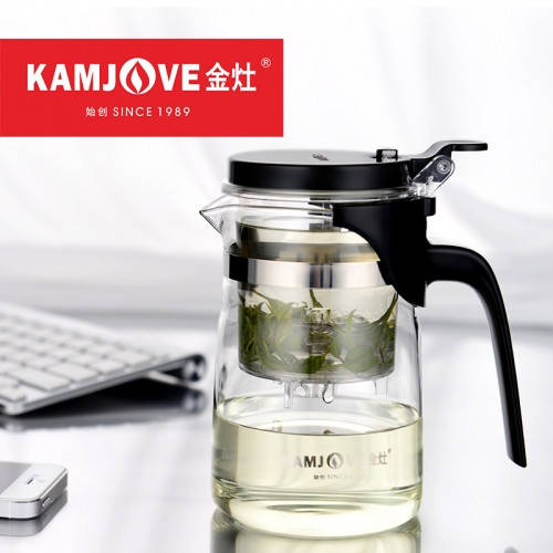 

Типод чайник с кнопкой Kamjove K-201, 500 мл, Прозрачный
