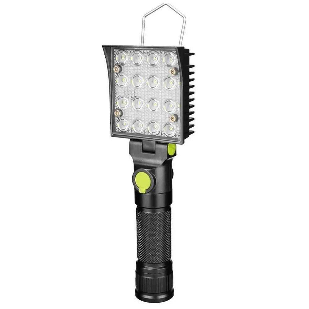 

Лампа аккумуляторная на магните 16 LED 3 режима + RGB BTX4, Черный