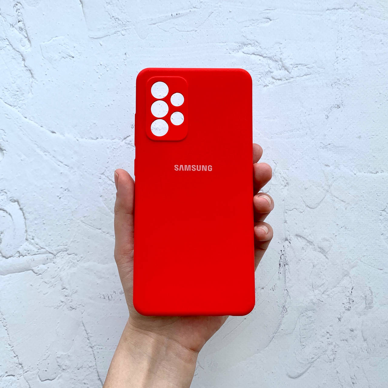 

Чехол на Samsung Galaxy A52 Silicone Case красный силиконовый / для Самсунг Гелекси А52