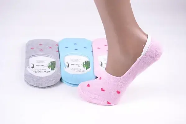 

Женские Носки-Следы Хлопок. р.36-40, Разные цвета