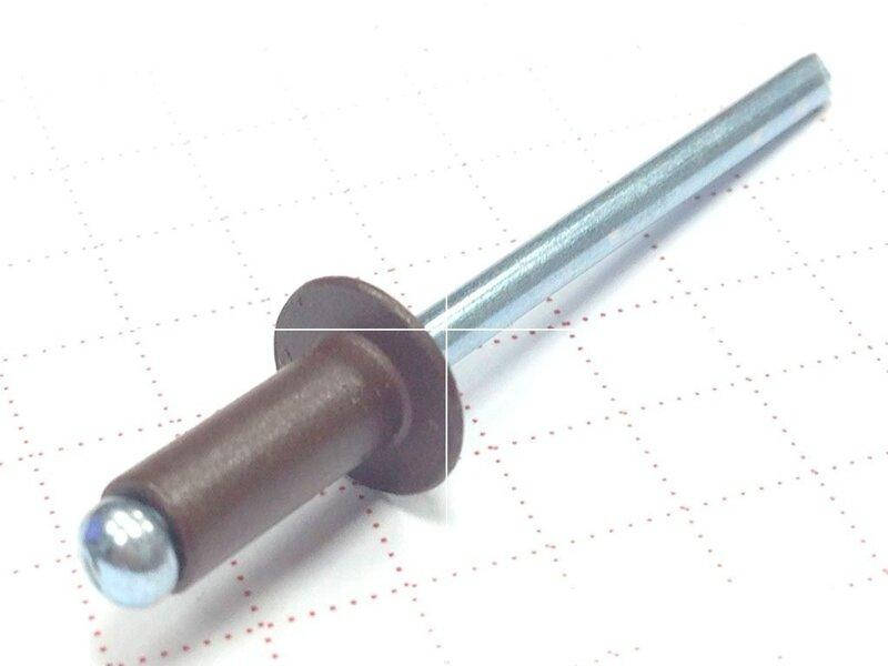 

Заклёпка крашенная 4,0x8,0 окрашена RAL 8019 упковка 500 шт