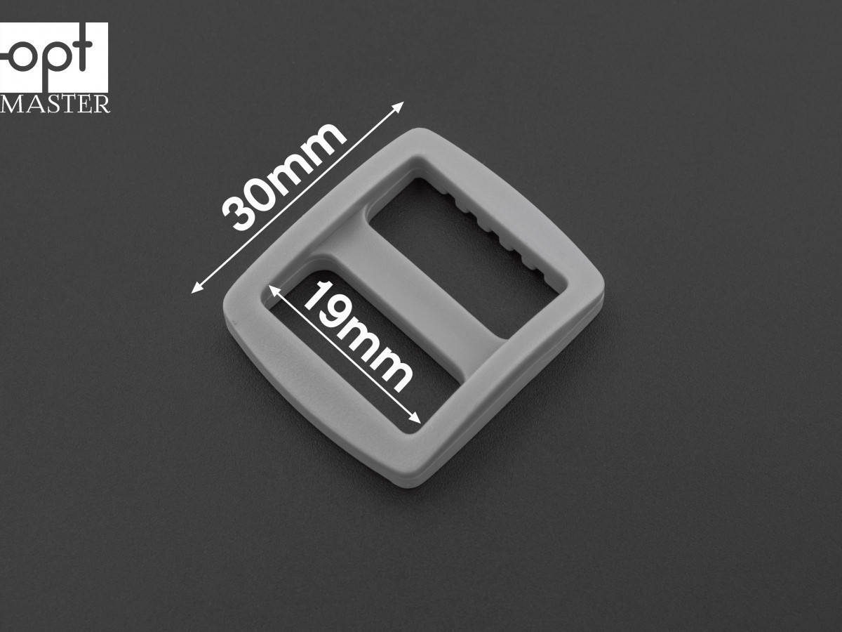 

Пряжка 2-х щелевая 19 мм пластик, РП/2-(B)20134 Серый