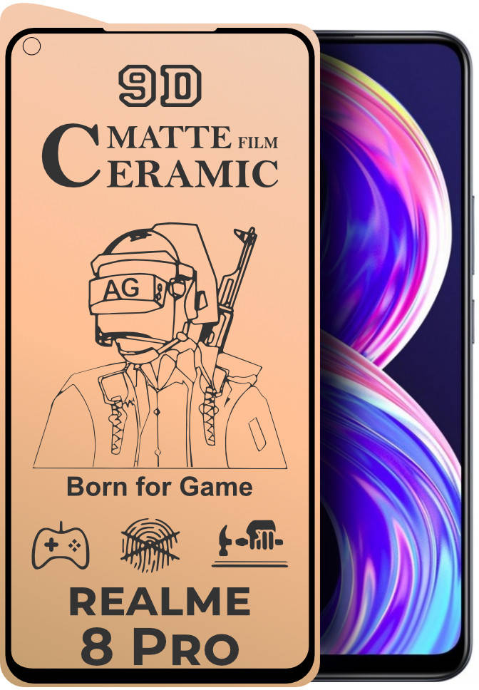 

Защитная пленка керамическая Ceramic Realme 8 Pro (матовая) (Реалми 8 Про)
