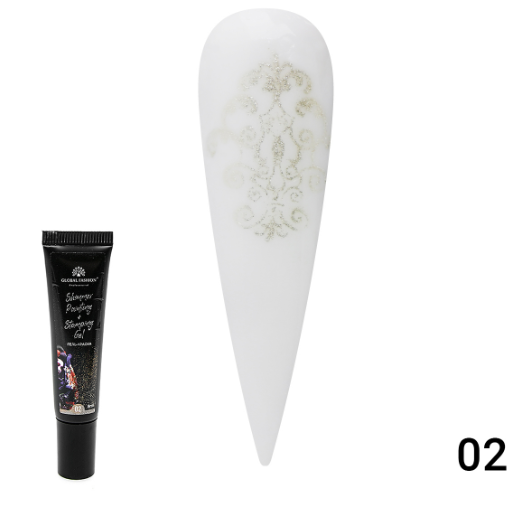 

Гель-краска для стемпинга и китайской росписи с шиммером Global Fashion 002, 8 мл, Красный