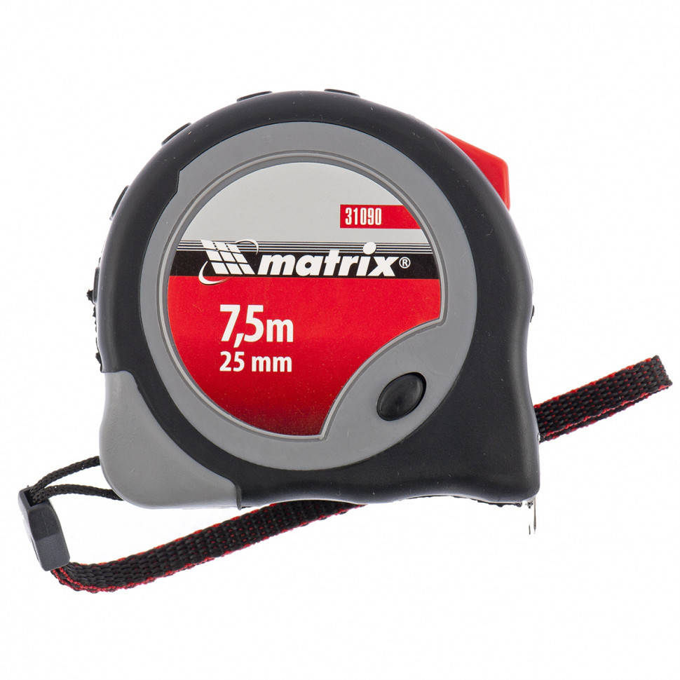 

Рулетка Continuous fixation, 7,5 м х 25 мм, двухкомпонентный корпус, плавная фиксация MATRIX 310909