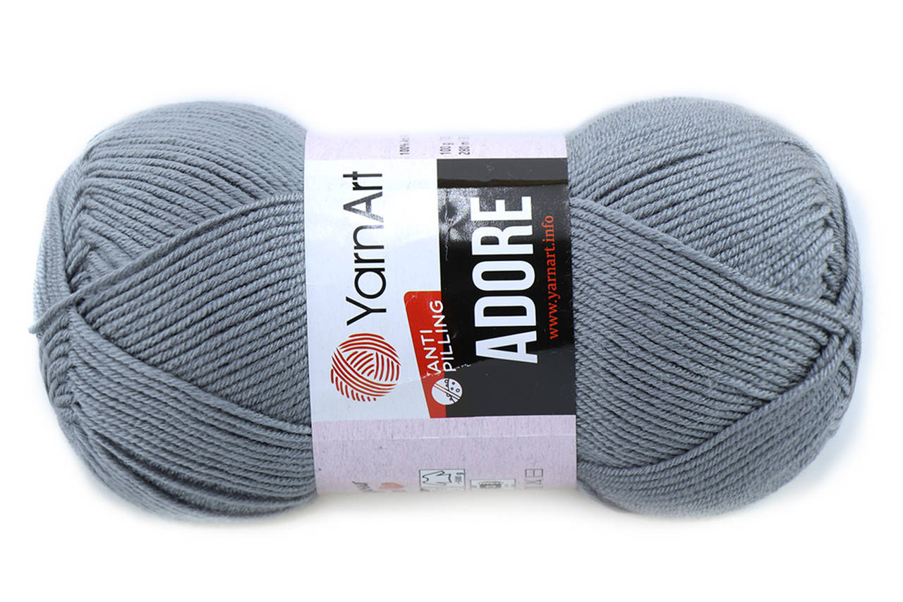 

YarnArt Adore, Серый №347
