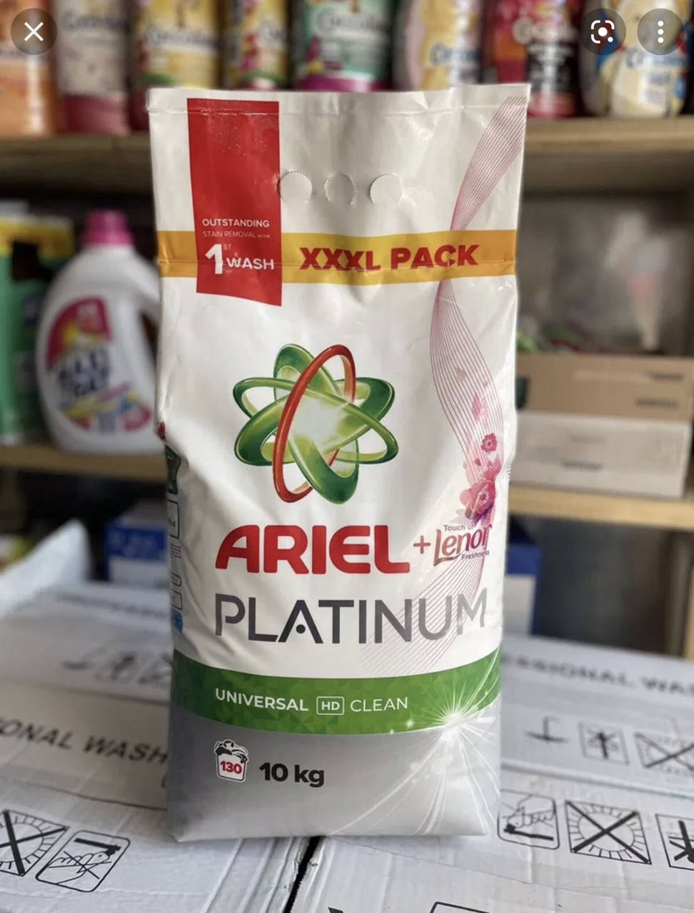 

Стиральный порошок Ariel Platinum + Lenor 10 кг