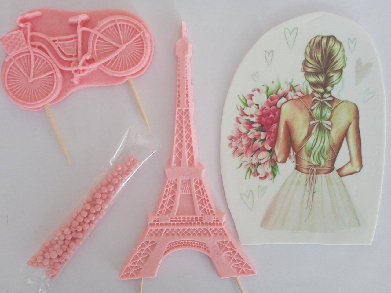 

Украшения на торт "для девушек" №1