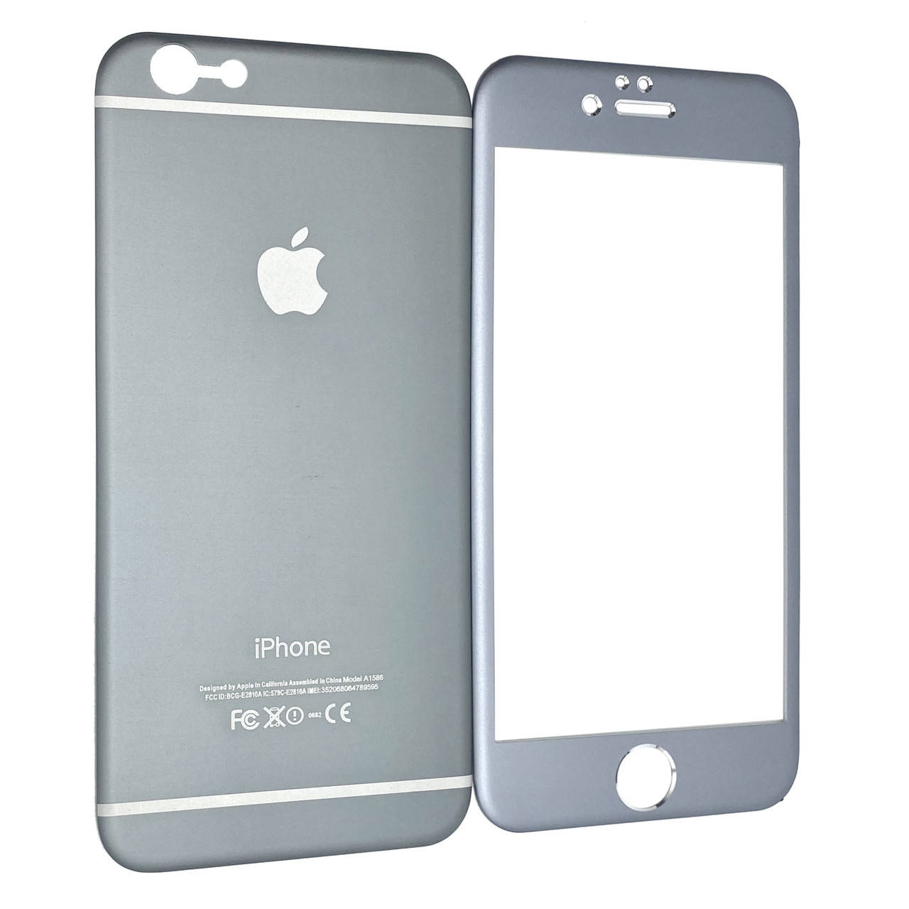 

Защитное стекло Titanium for Apple iPhone 6/6S face/back space grey