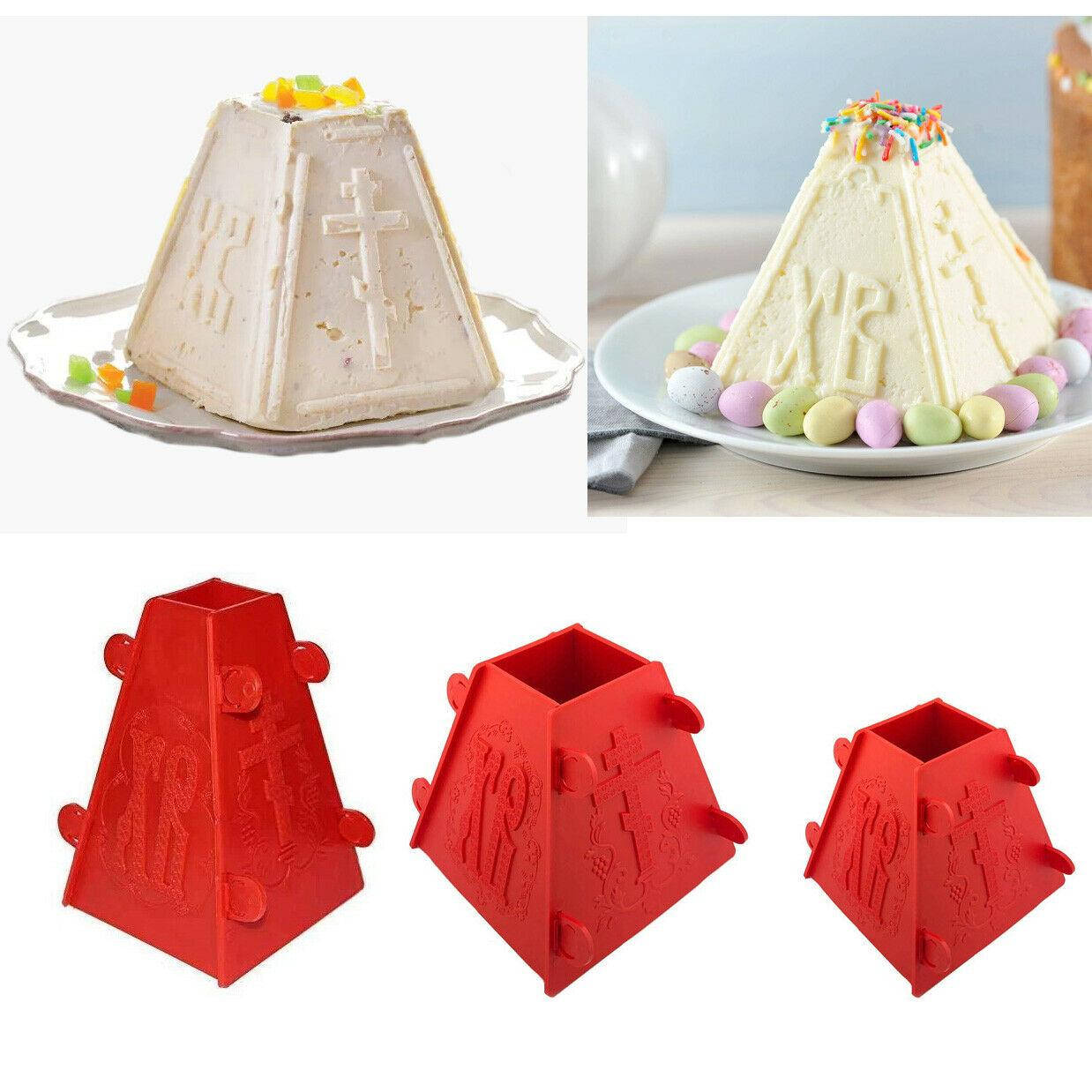 

Набор 3шт форм для творожной пасхи, 1кг, 0.5кг, 0.3 кг, Красный