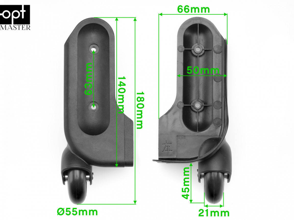 

Колеса для чемодана d=58 mm, ЧМК-133/58