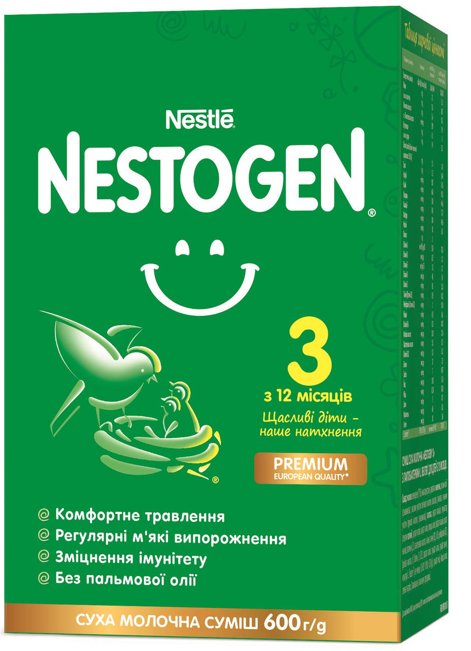 

Сухая молочная смесь Nestogen 3 для детей от 12 до 18 месяцев, 600 г