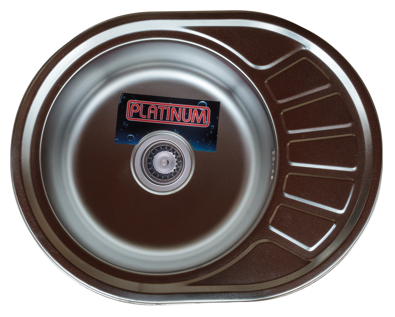 

Мойка кухонная стальная Platinum 5745 Decor 0,8мм