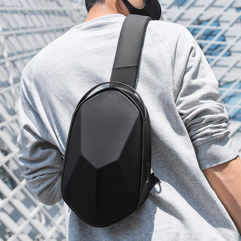 

Рюкзак мужской городской Mark Ryden Black на одно плечо нагрудная сумка повседневная модная через плечо, Черный