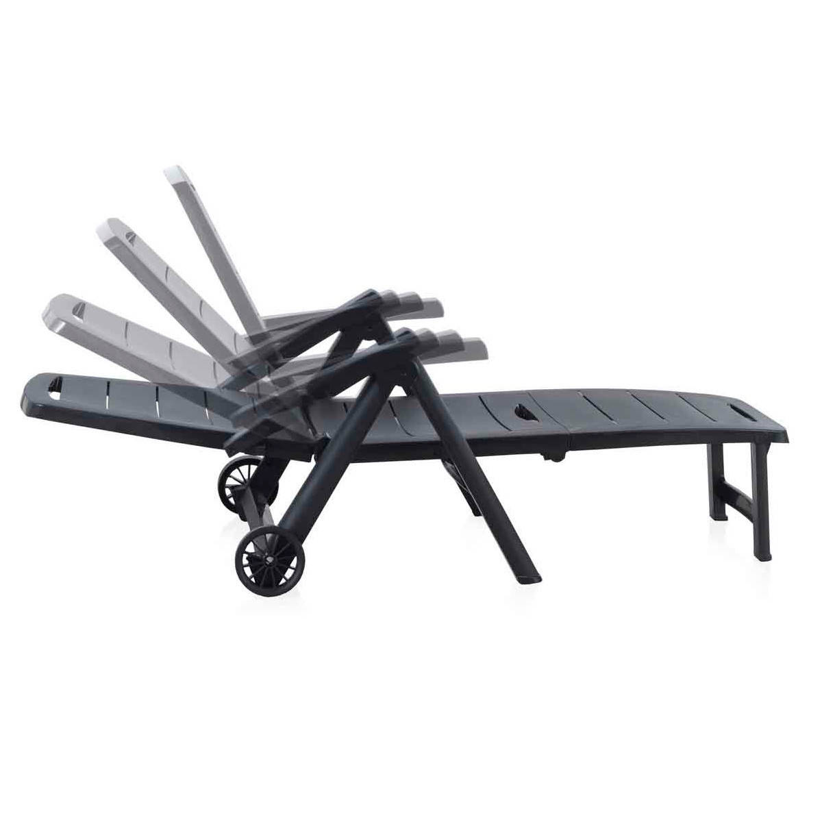 

Пляжный Лежак ANTIBES антрацит Производство Италия коричневый