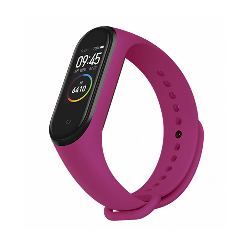 

Ремешок к браслету Mi Band 4 3 силиконовый Фиолетовый