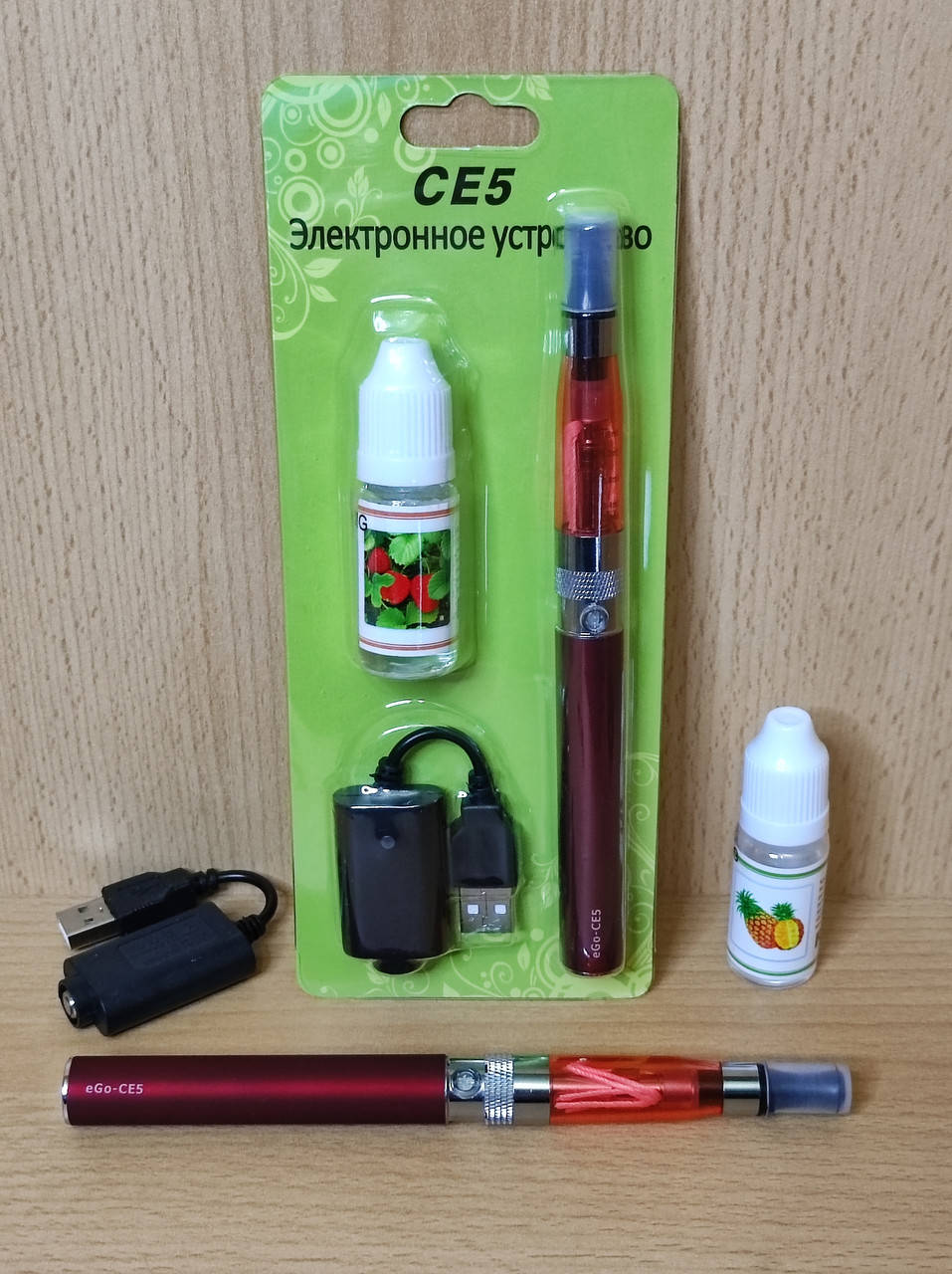 

Электронная Сигарета eGo Ce5 1100 mAh Красный