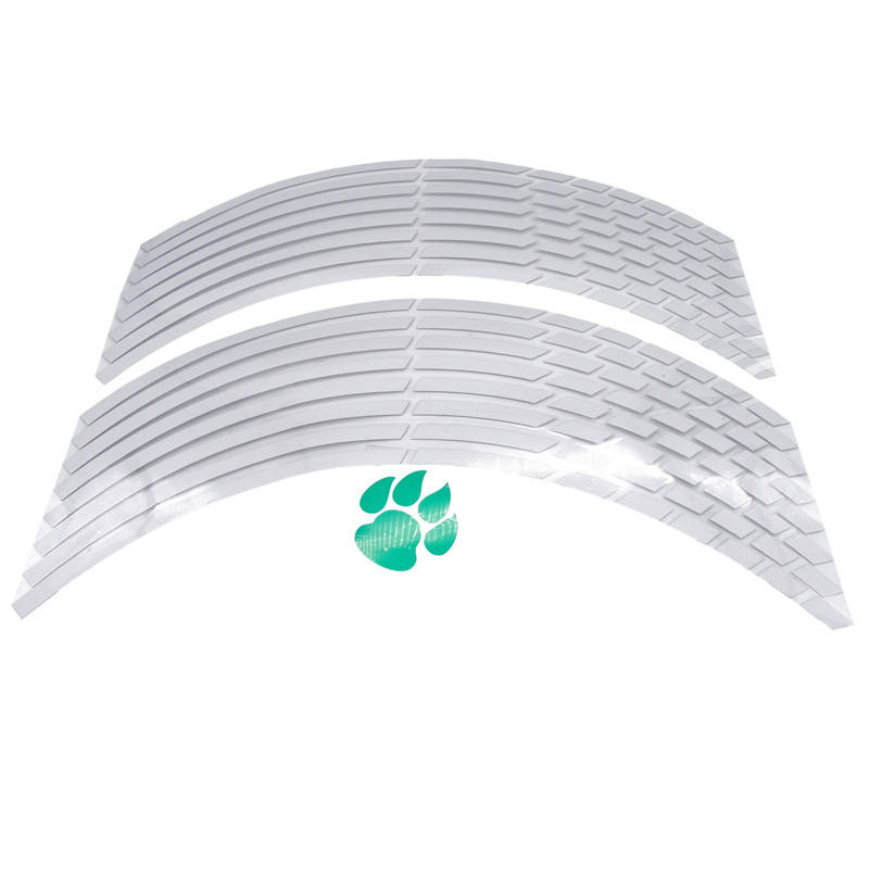 

Наклейки на обод колеса мотоцикла или авто 17-18 дюймов Серебристые KS07046