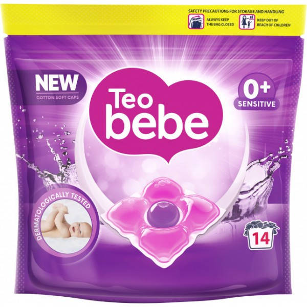 

Капсулы для стирки Teo bebe Cotton Soft caps Sensitive, 14 шт
